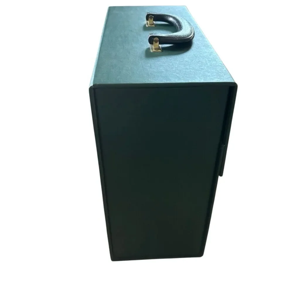 Dignity Memorial Forest Green Carrying Case Hard Storage Box Top Handle Latch⁠